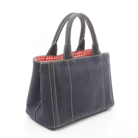 Prada Canapa Navy Bag Tote - Picture 1 of 10